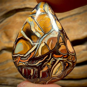 64.4cts - Artistic Tribal Queensland Boulder Opal from Yowah