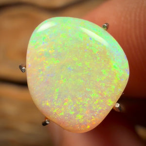 TGIF 3.1cts - Solid Australian Boulder Pipe Golden Green Crystal Opal