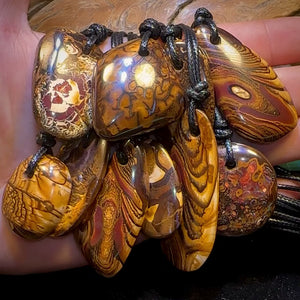 🔒10x Drilled Boulder Opals. Bulk Wholesale Dealers Parcel BARGAIN