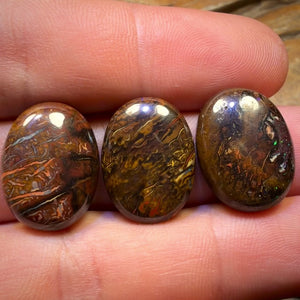 53.5cts - 3x Australian Tribal Boulder Opal’s. Wholesale Parcel
