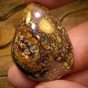 60.8cts - Top Tan Tribal Queensland Boulder Opal Double Sided