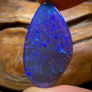 “Set in Stone” - Private Collector Acquisition - “Hey True Blue” 32.2cts - Top Australian Boulder Seam Opal