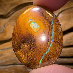 39.9cts - Yowah Nut Tribal Kernel Opal. Double Sided!