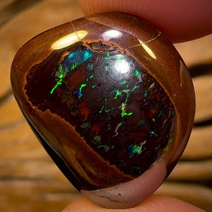 30.7cts - Yowah Nut Black Center Tribal Kernel Opal. Australian Boulder Opal