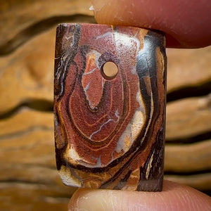 Opale Boulder australienne percée 22 x 14 mm