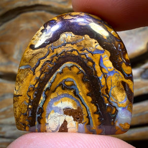 “Cave”57.8cts - Tribal Australian Boulder Opal Picture Stone from Yowah