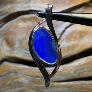 Opalfest Bargaincard! Sterling Silver - Queensland Boulder Opal Doublet Pendant