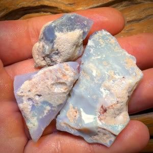 🔒149,5 carats - Lot de 3 opalines brutes de Lightning Ridge