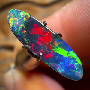 1.6cts - “Solar Flare” Australian Boulder Opal Doublet