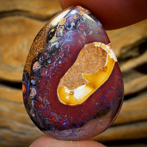 27.7cts - Tribal Yowah Nut Opal. Australian Opal