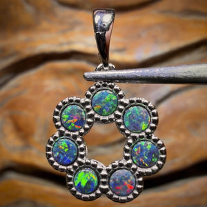 🔨 AUCTION 🔨 Sterling Silver - Queensland Boulder Opal Doublet Pendant