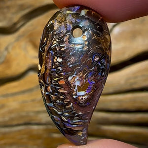 29 x 14mm - Drilled Queensland Boulder Opal