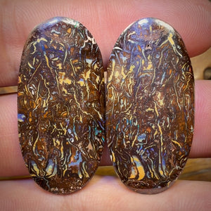 68.1cts - Tribal Queensland Boulder Opal Matching Pair