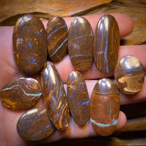 322.6cts - 10x Australian Boulder Seam Opal’s. Wholesale Dealers Parcel