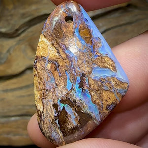 41 x 26mm - Drilled Australian Boulder Opal