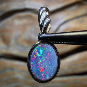 OpalFest Wildcard! Sterling Silver - Queensland Boulder Opal Doublet Pendant