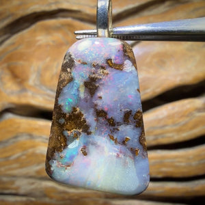 Solid Queensland Boulder Seam Opal Pendant