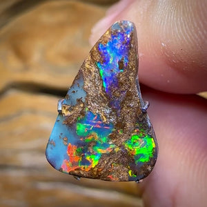 4.15cts - Amazing Colour Pattern Combo Queensland Boulder Opal from Yowah