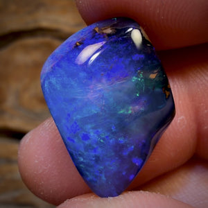 17.9cts - “Big Bold Blue Banger ”Gem Queensland Boulder Seam Opal