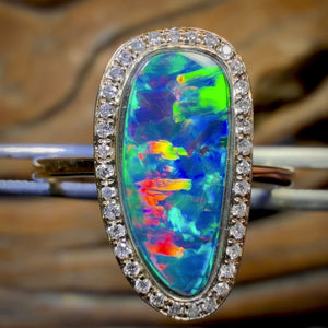 14k Gold - “The Ultimate” Queensland Boulder Opal Doublet Ring