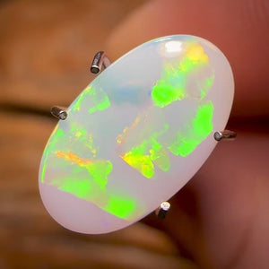 1.45cts - South Australian White Opal Rare Rolling Flag Pattern