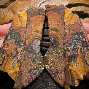 4278cts(Nearly 1 kg) - GIANT Tribal Yowah Nut Opal Pair. Polished Specimens
