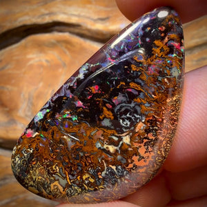 61.8cts - Tribal Queensland Boulder Opal. Multicolours!