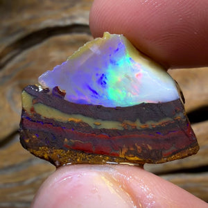 HDW 53.2cts - Partial Yowah Nut Crystal Centre Opal Rough Piece