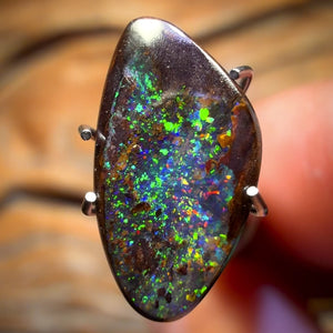 3.05cts - “Black Power” Top Australian Black Boulder Opal from Yowah