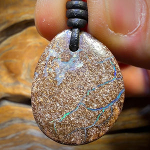 28x 22mm - Drilled Australian Boulder Opal Necklace
