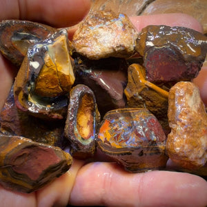 923cts - 11x Yowah Nut Rough Opal Parcel. Australian Boulder Opal