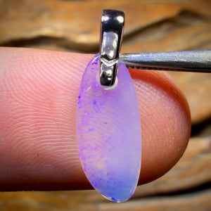 Sterling Silver - South Australian Solid Crystal Opal Pendant