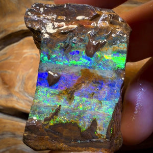 377.3cts - Top Seam + Tribal Queensland Boulder Opal Rough Piece