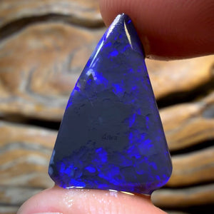 TGIF 9.6cts - Lightning Ridge Black Opal Rub Piece