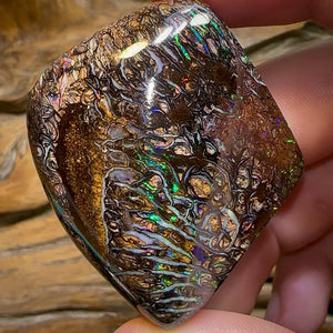 254.3cts - TOP Tribal Pattern Polished Yowah Opal Specimen