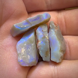 66cts - 4x Lightning Ridge Opal Rough Parcel