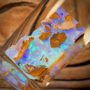 20.8cts - Vial of Rare Yowah Wood Fossil Crystal Opal Rough