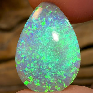 4.8cts - Double Sided Rare Mintabie Black Crystal Opal