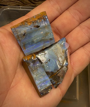 Australian 240cts - 3 x boulder rough pro opal cutting material