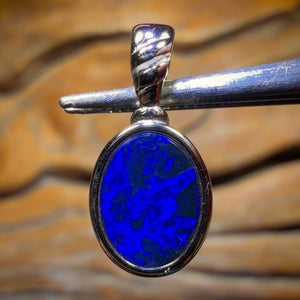 Sterling Silver - Queensland Boulder Opal Doublet Pendant