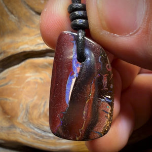 29 x 17mm - Drilled Tribal Queensland Boulder Opal Necklace’s