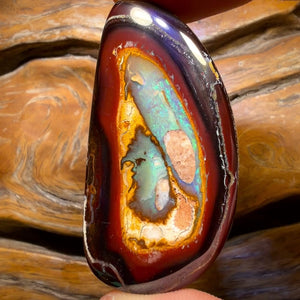 Wild Card! 119.7cts - Yowah Nut Crystal Centre Opal. Best Rockpool Pattern