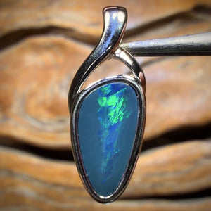 🔨 AUCTION 🔨 Sterling Silver - Queensland Boulder Opal Doublet Pendant