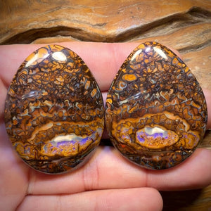 216.8cts - Tribal Queensland Boulder Opal Pair