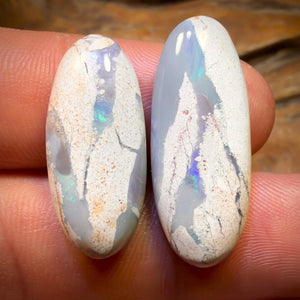 🔨 AUCTION 🔨 No Reserve 20.6cts - Lightning Ridge Opal Pair
