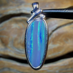 HDW Sterling Silver - Queensland Boulder Opal Doublet Pendant