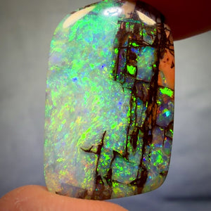 Opal Whisperers IN STEIN GEMEISSELTE INVESTITION – 12,6cts – TOP Edelholzfossil-Ersatzopal aus Yowah. Vorgestellt bei „Outback Opal Hunters“!