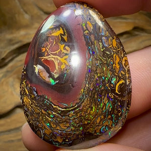 104cts - Yowah Nut Opal. Tribal Pattern. Half Price Bargain