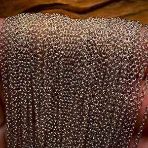 Display Chain w/ Rhodium Plating - Fine Belcher Style