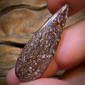 17.4cts - Tribal Yowah Nut Opal. Australian Opal